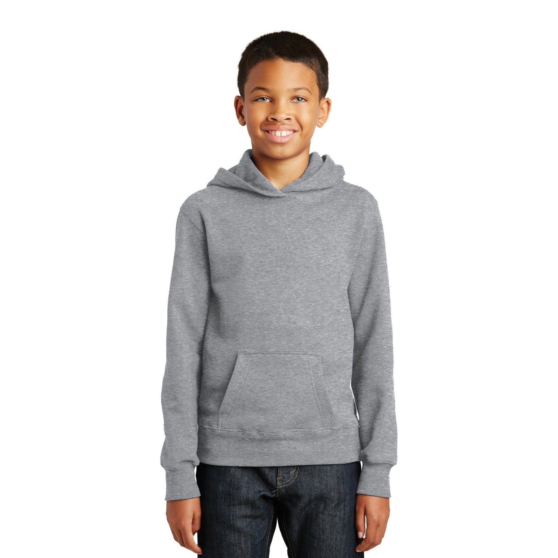 Port & Company-Port & Company® Youth Fan Favorite Fleece Pullover Hooded Sweatshirt. PC850YH-MedTech-1