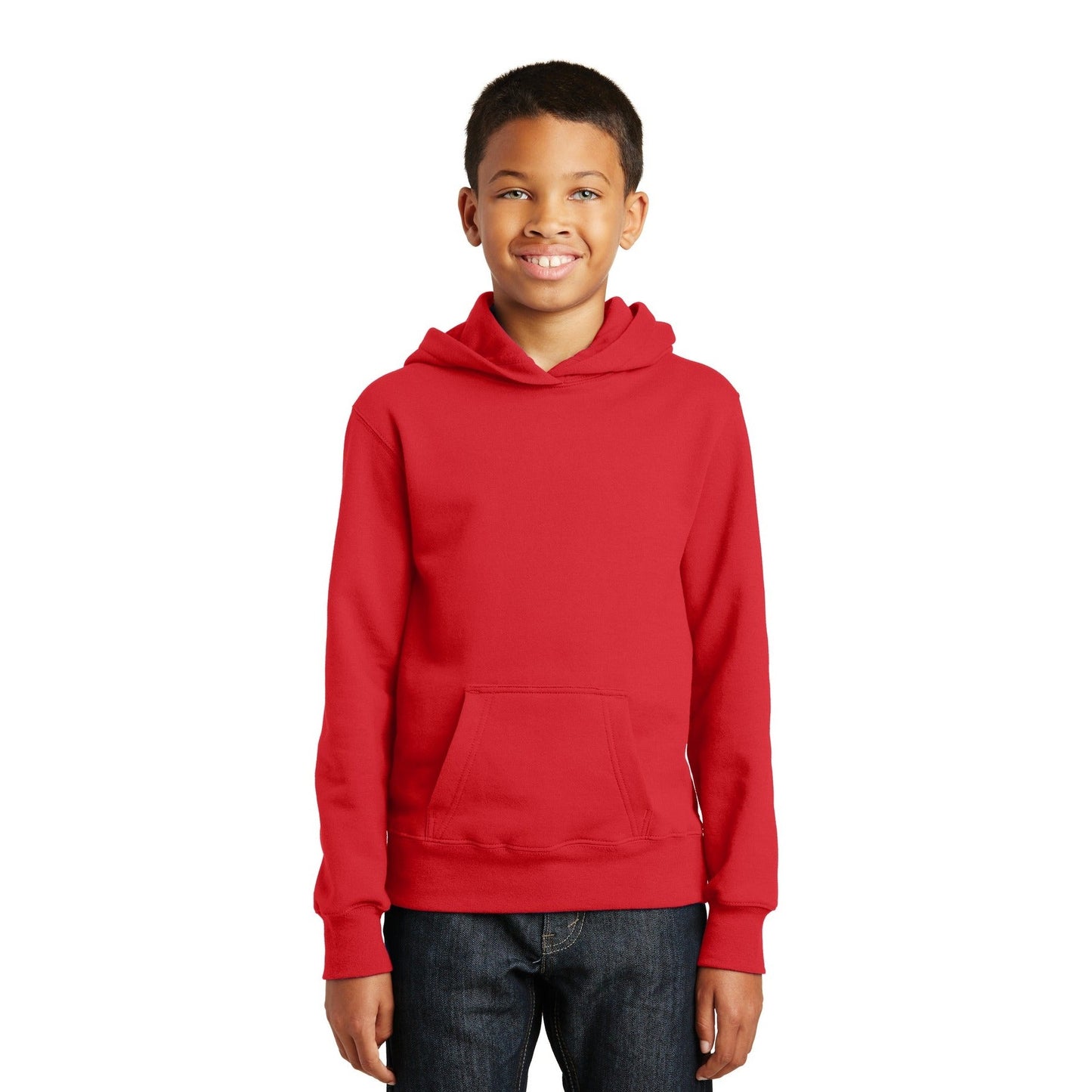 Port & Company-Port & Company® Youth Fan Favorite Fleece Pullover Hooded Sweatshirt. PC850YH-MedTech-2