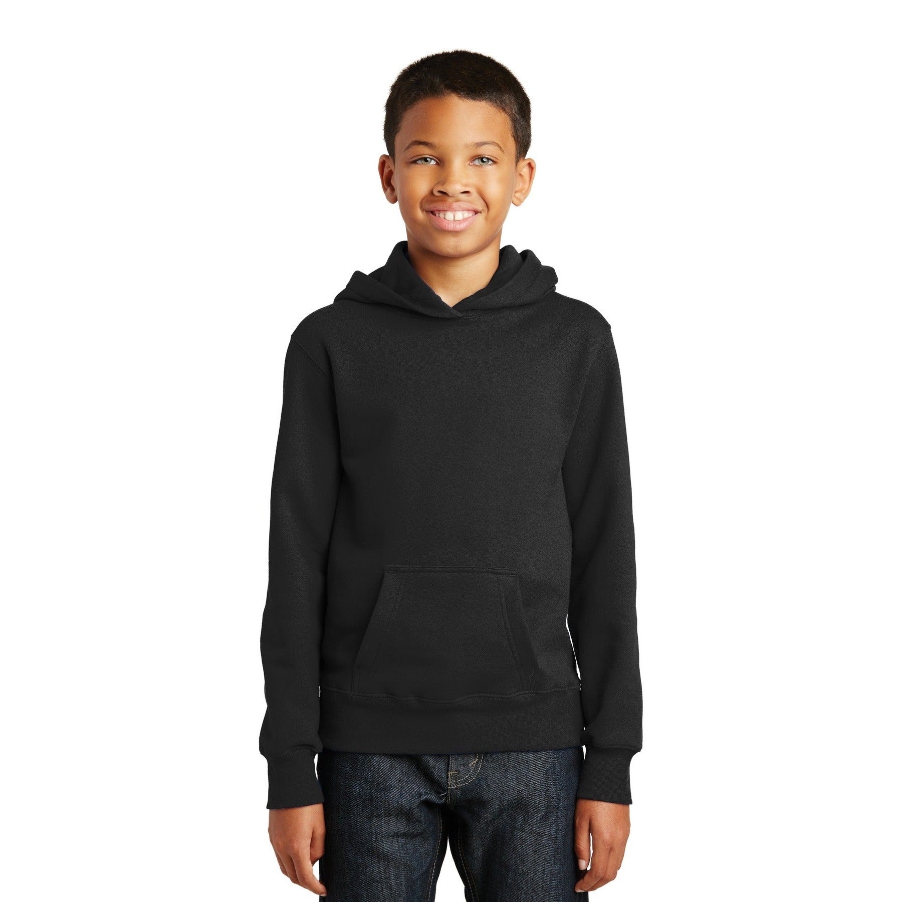 Port & Company-Port & Company® Youth Fan Favorite Fleece Pullover Hooded Sweatshirt. PC850YH-MedTech-5