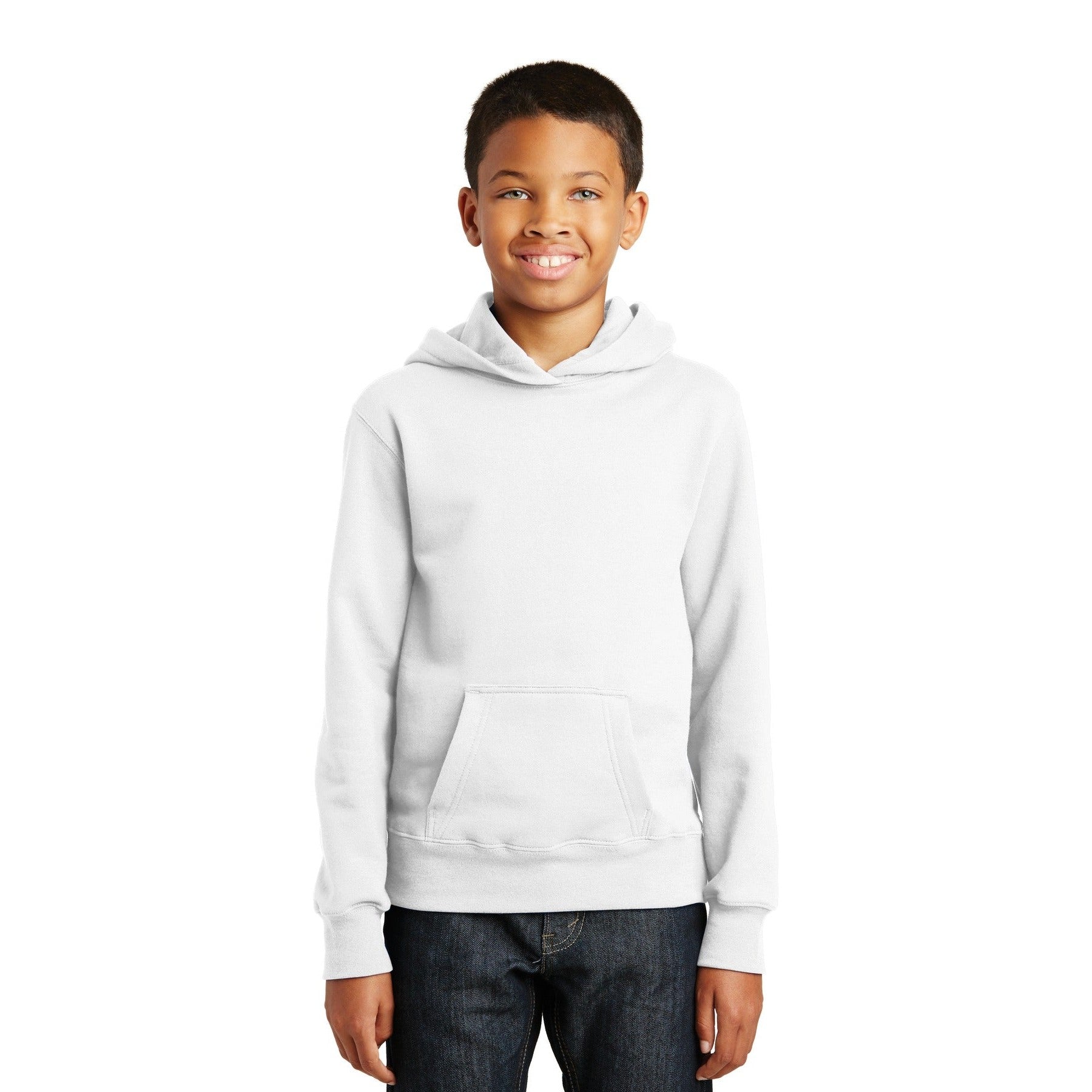 Port & Company-Port & Company® Youth Fan Favorite Fleece Pullover Hooded Sweatshirt. PC850YH-MedTech-8