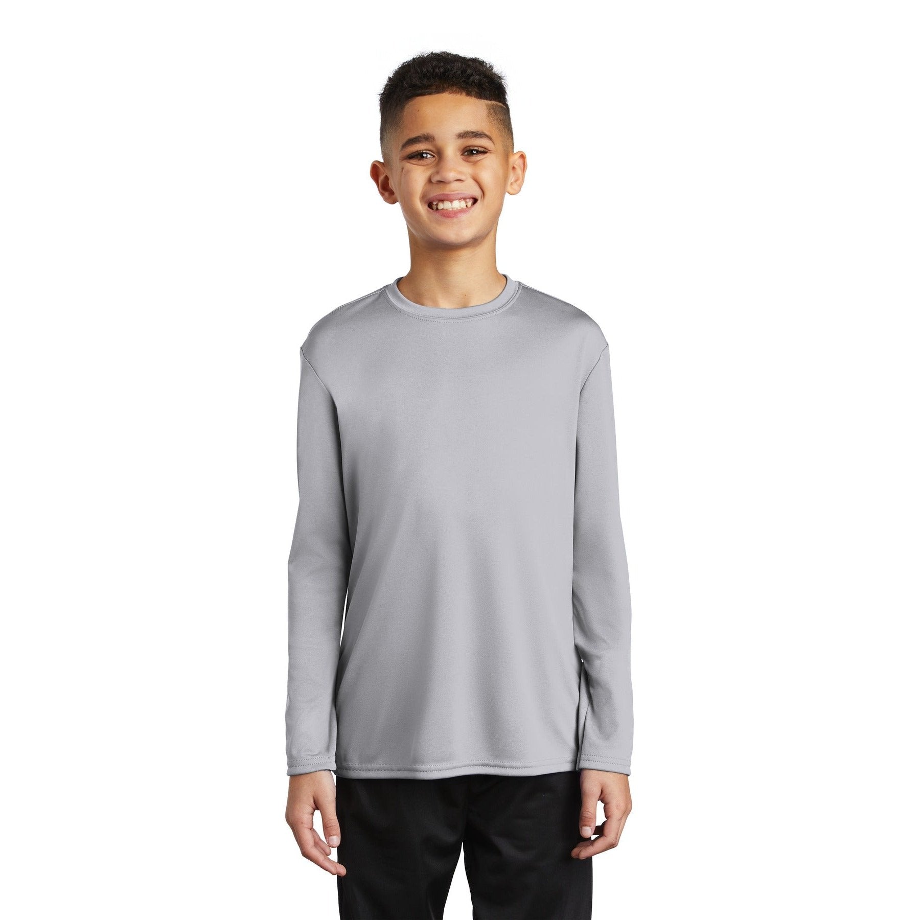 Port & Company-Port & Company ® Youth Long Sleeve Performance Tee PC380YLS-MedTech-5