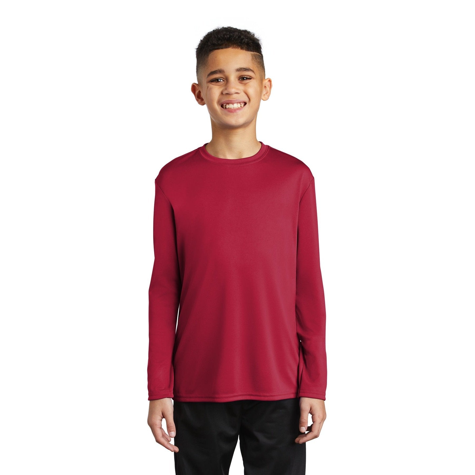 Port & Company-Port & Company ® Youth Long Sleeve Performance Tee PC380YLS-MedTech-4