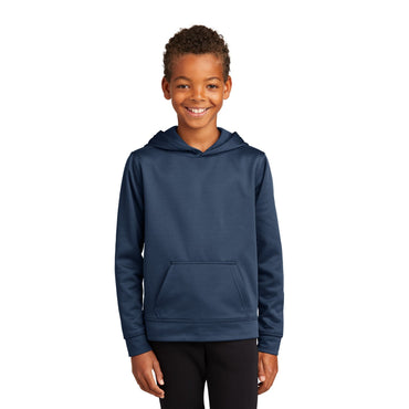 Port & Company-Port & Company®Youth Performance Fleece Pullover Hooded Sweatshirt. PC590YH-MedTech-2