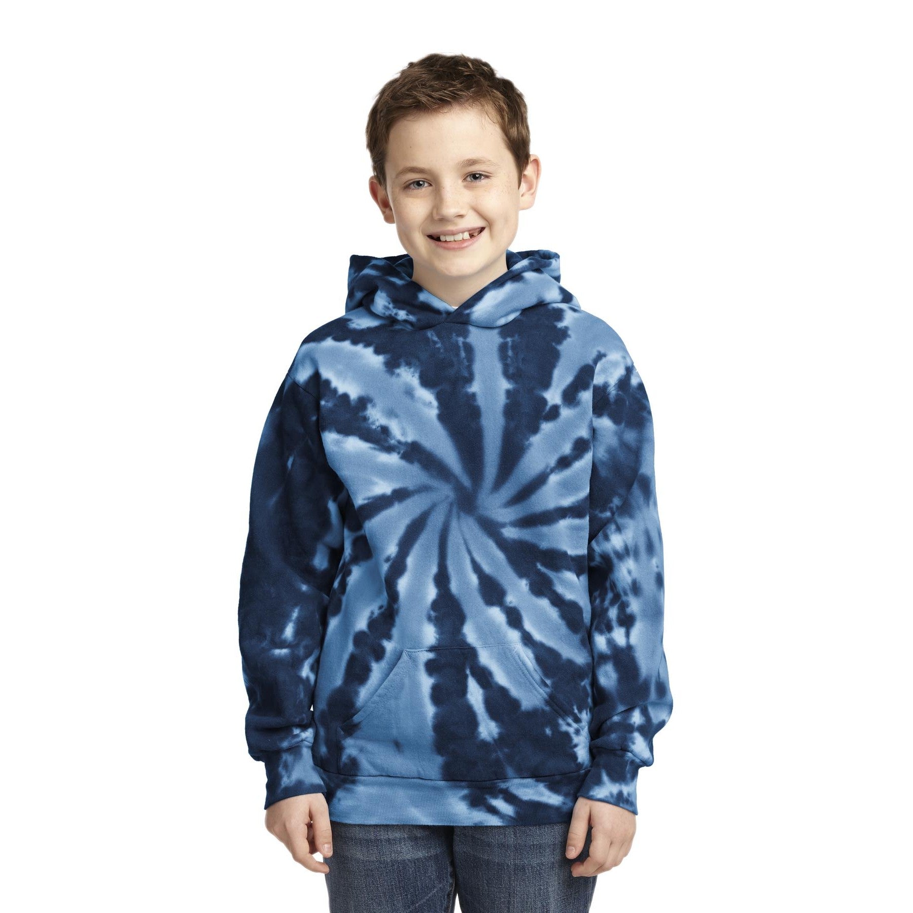 Port & Company-Port & Company® Youth Tie-Dye Pullover Hooded Sweatshirt. PC146Y-MedTech-3
