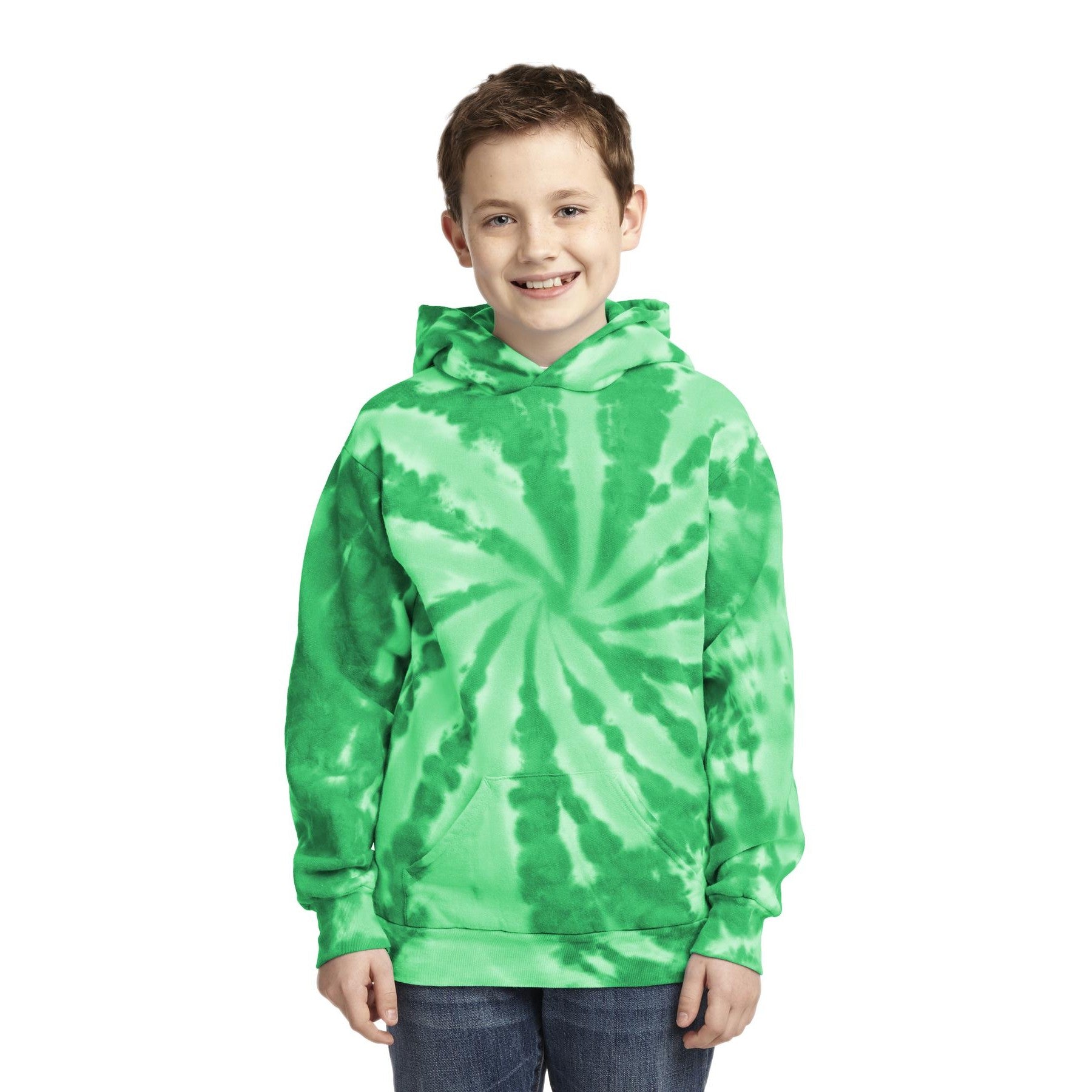Port & Company-Port & Company® Youth Tie-Dye Pullover Hooded Sweatshirt. PC146Y-MedTech-2
