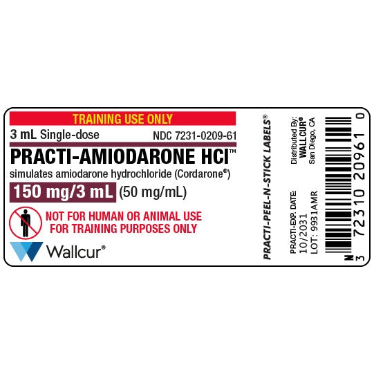 Wallcur-Practi-Amiodarone HCl Cordarone Label-MedTech-1