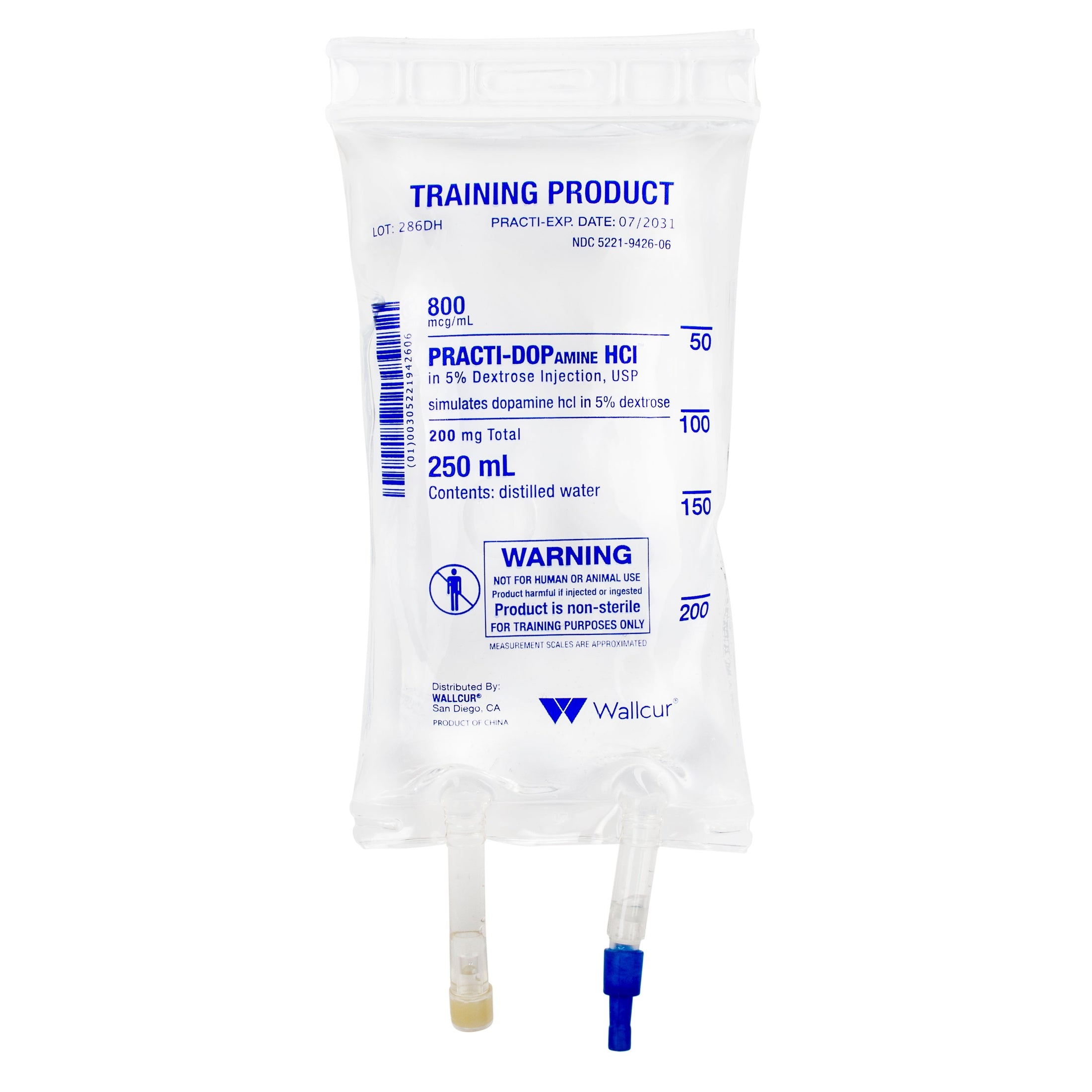 Wallcur-Practi-Dopamine HCl in 5% Dextrose IV Bag-MedTech-1