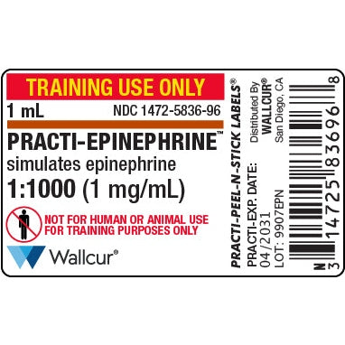 Wallcur-Practi-Epinephrine Label-MedTech-1