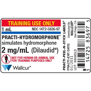 Wallcur-Practi-Hydromorphone Dilaudid Label-MedTech-1