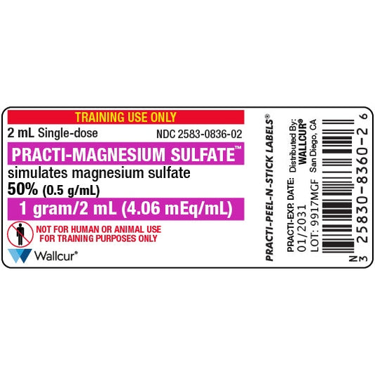 Wallcur-Practi-Magnesium Sulfate Label-MedTech-1