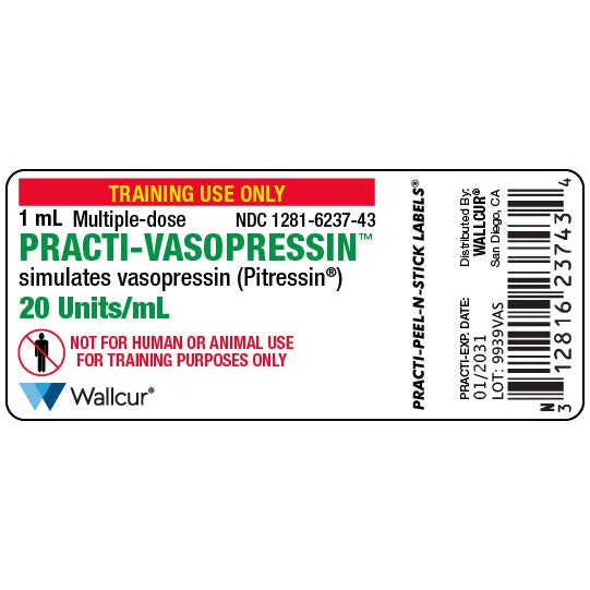 Wallcur-Practi-Vasopressin Pitressin Label-MedTech-2