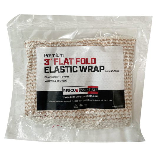 Rescue Essentials-Premium Elastic Wrap, 5 Yds Flat Folded-MedTech-1