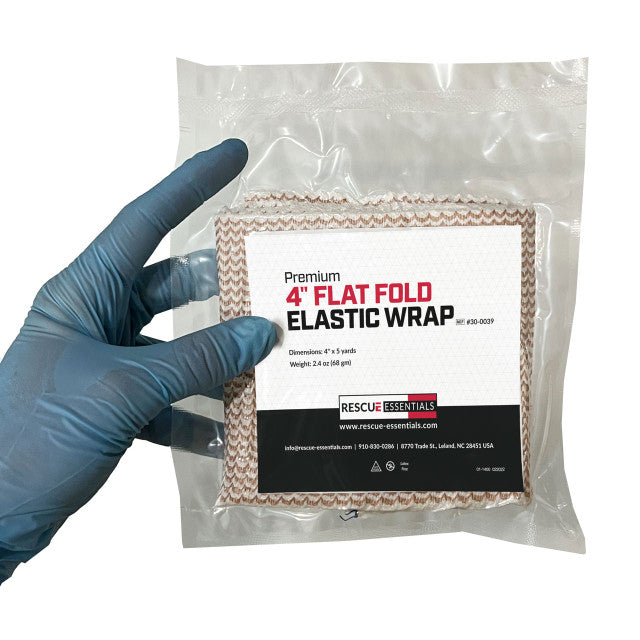Rescue Essentials-Premium Elastic Wrap, 5 Yds Flat Folded-MedTech-8