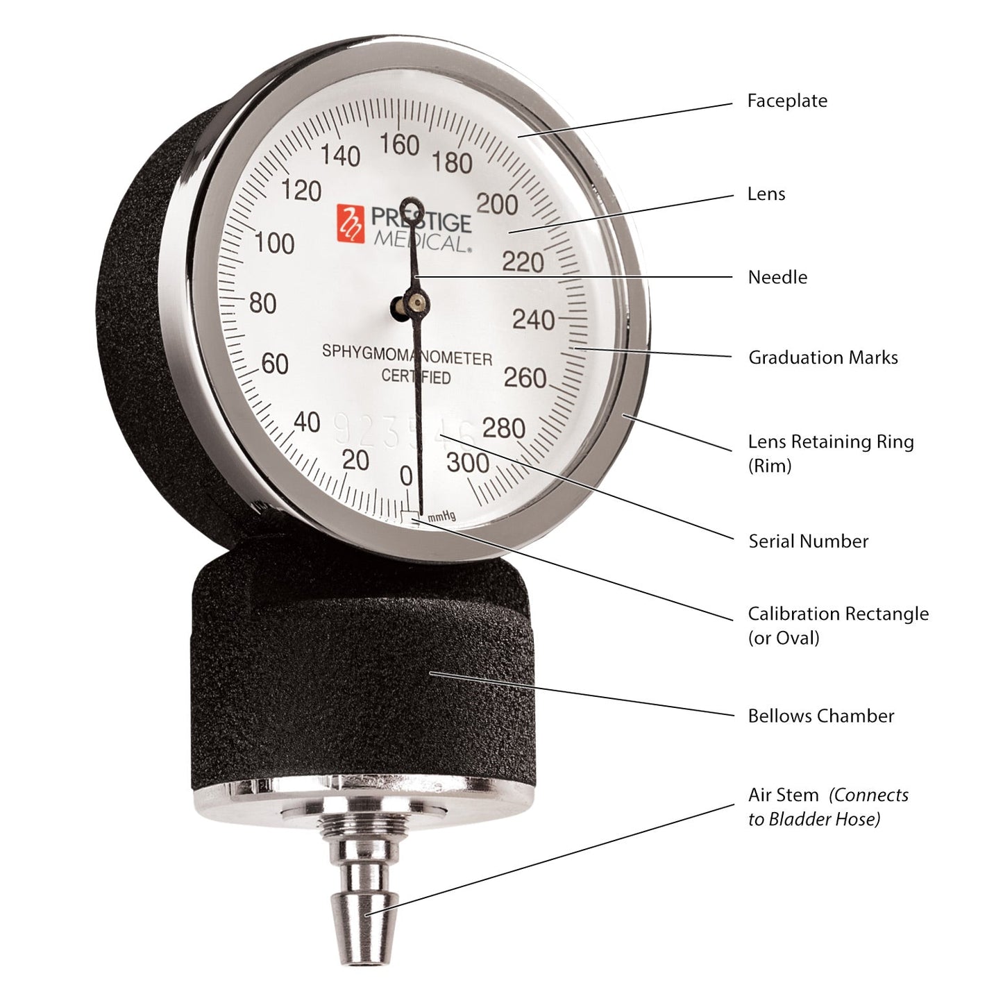 Prestige Medical-Premium Large Adult Aneroid Sphygmomanometer-MedTech-5