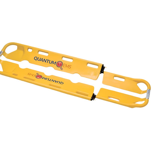 Quantum EMS-Quantum EMS Scoop Stretcher with Restraints, Plastic, Yellow-MedTech-1