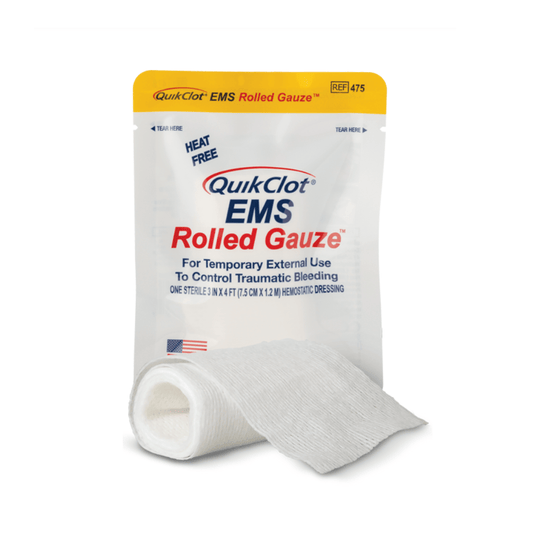 Teleflex-QuikClot® EMS Rolled Gauze Hemostatic Dressing, 3 in. x 4 ft.-MedTech-1