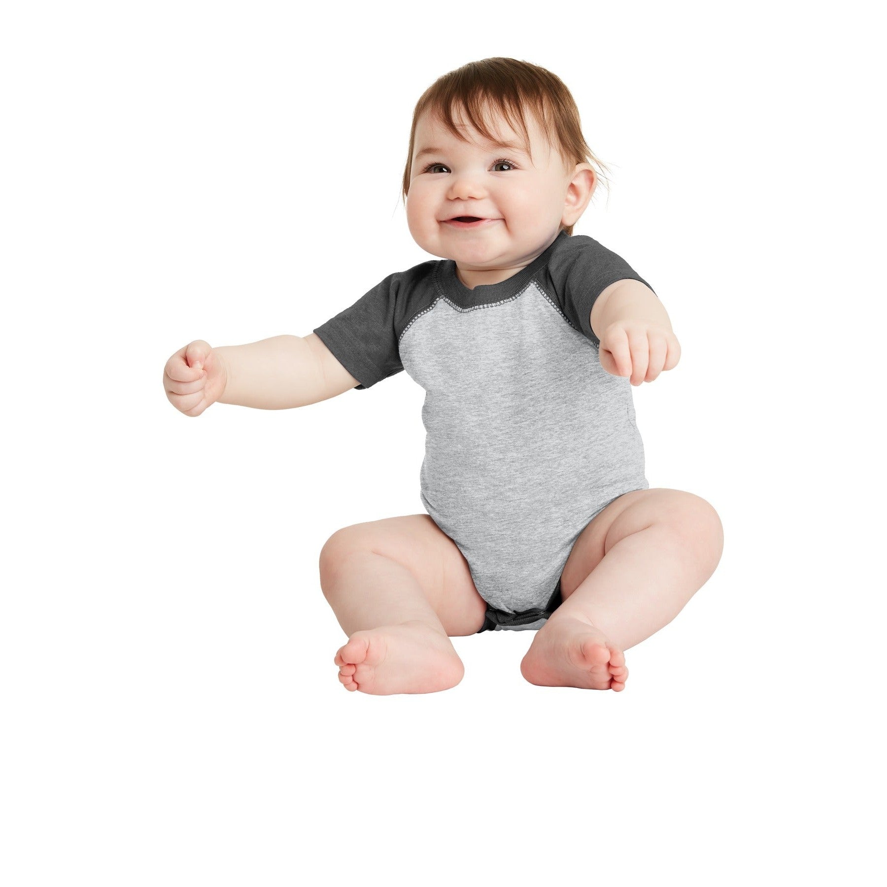 Rabbit Skins-Rabbit Skins™ Infant Baseball Fine Jersey Bodysuit. RS4430-MedTech-4