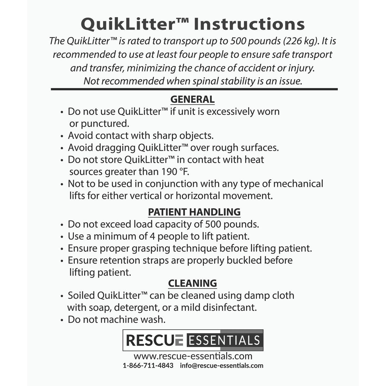 Rescue Essentials-Rescue Essentials QuikLitter™-MedTech-7