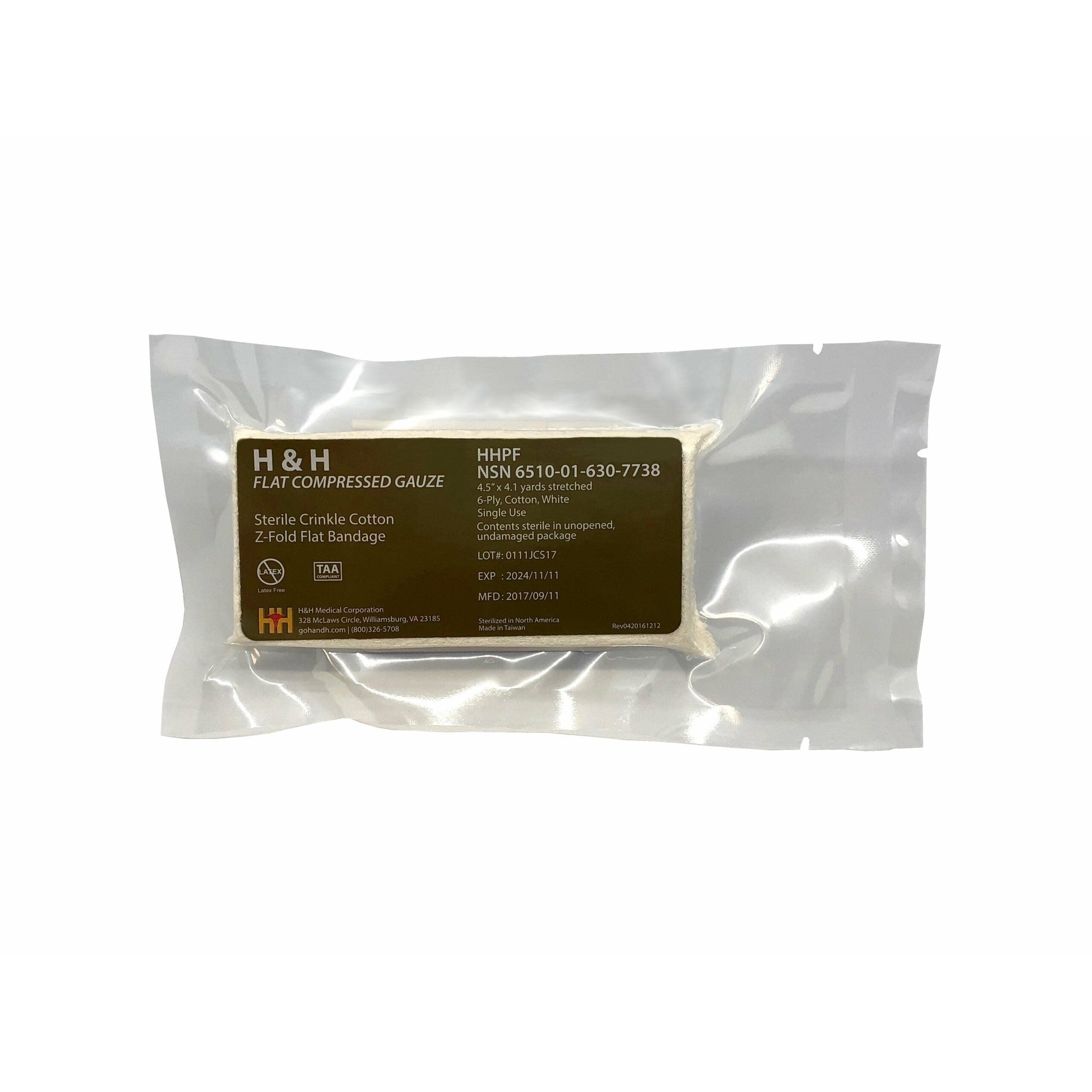 Safeguard Medical-Rolled, compressed Gauze - 4.5 IN x 4.1 YRD-MedTech-1