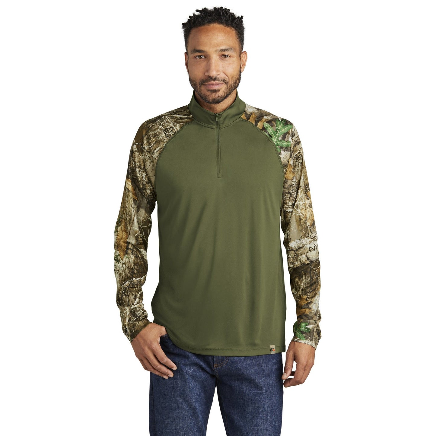 Russell Outdoors-Russell Outdoors™ Realtree® Colorblock Performance 1/4-Zip RU152-MedTech-3