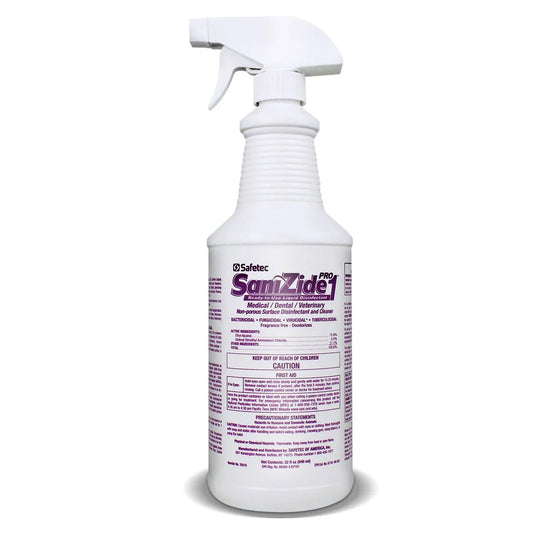 Saftec-Safetec SANIZIDE PRO 1 Surface Disinfectant Spray 32oz-MedTech-1