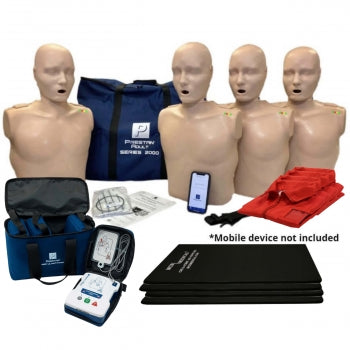 MedTech Wholesale-Series 2000 CPR Manikin Kit, 4-Pack Adult with Advanced Feedback, AED UltraTrainers-MedTech-1