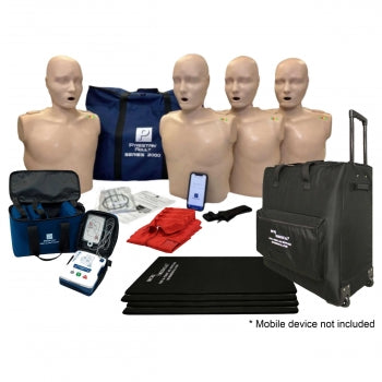 MedTech Wholesale-Series 2000 CPR Manikin Kit, 4-Pack Adult with Advanced Feedback, AED UltraTrainers-MedTech-2