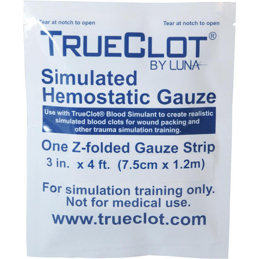TrueClot®-Simulated Hemostatic Gauze, 4 Ft, Z-Folded-MedTech-1