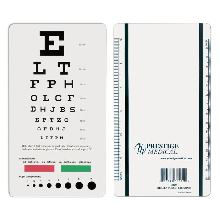 Prestige Medical-Snellen Pocket Eye Chart-MedTech-1