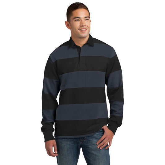 Sport-Tek-Sport-Tek® Classic Long Sleeve Rugby Polo. ST301-MedTech-1