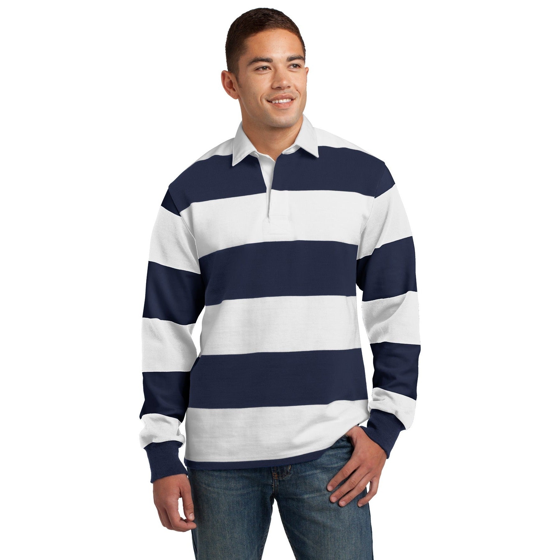 Sport-Tek-Sport-Tek® Classic Long Sleeve Rugby Polo. ST301-MedTech-3