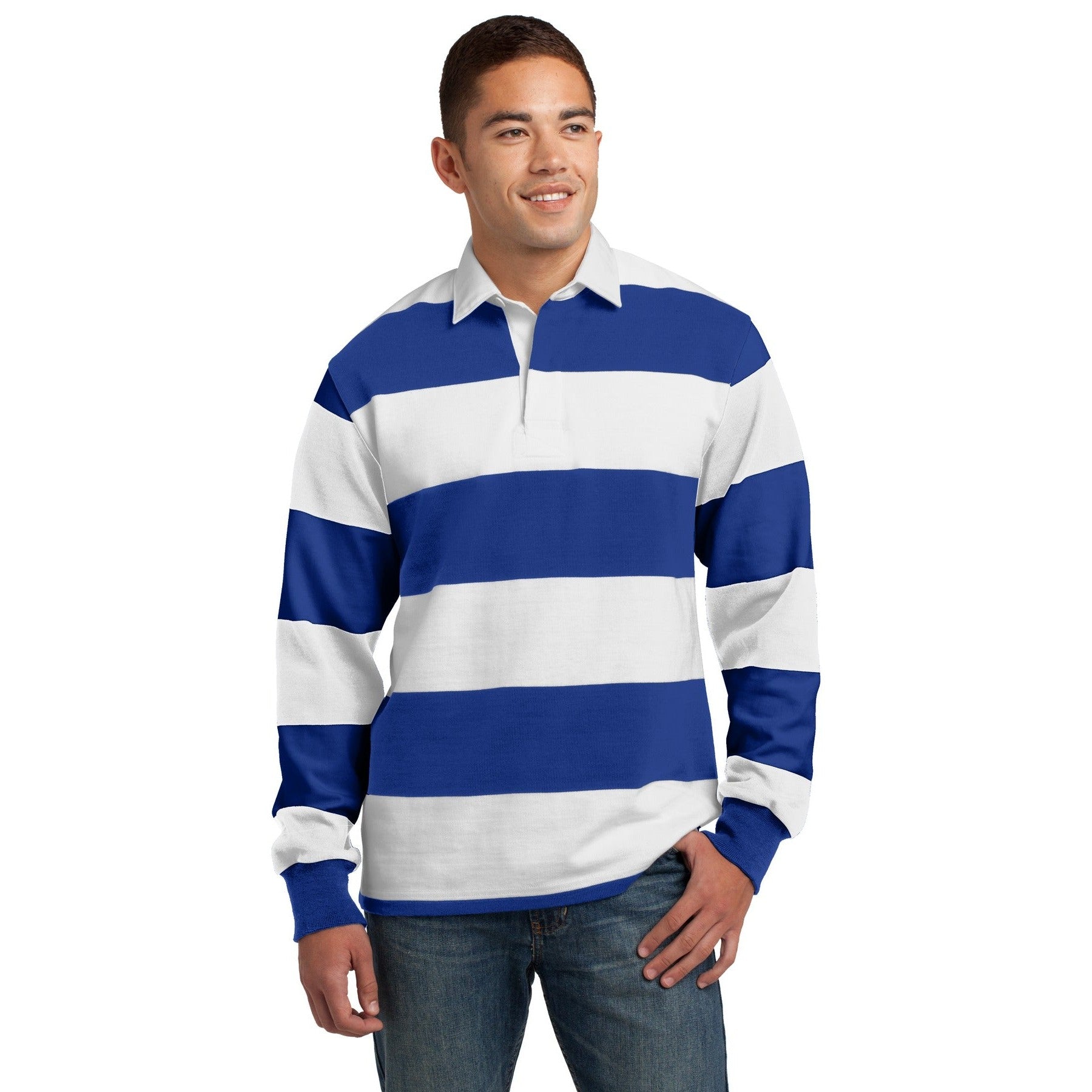 Sport-Tek-Sport-Tek® Classic Long Sleeve Rugby Polo. ST301-MedTech-4