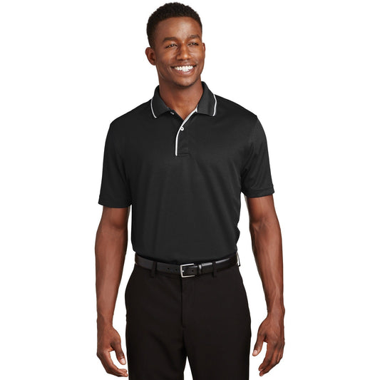 Sport-Tek-Sport-Tek® Dri-Mesh® Polo with Tipped Collar and Piping. K467-MedTech-1