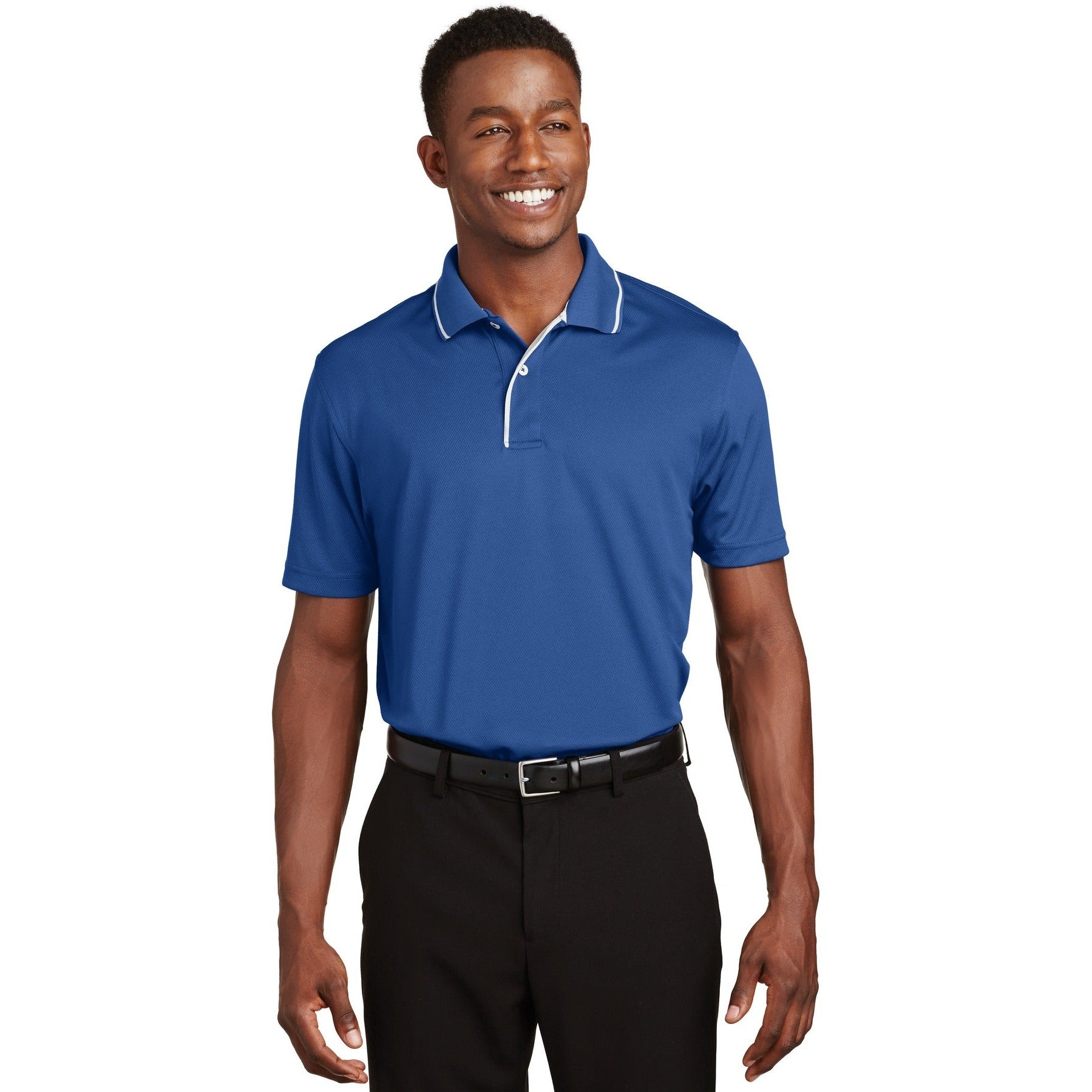 Sport-Tek-Sport-Tek® Dri-Mesh® Polo with Tipped Collar and Piping. K467-MedTech-4