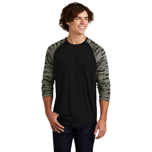 Sport-Tek-Sport-Tek® Drift Camo Colorblock Long Sleeve Tee ST376LS-MedTech-1