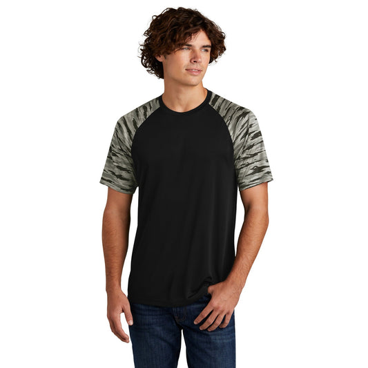 Sport-Tek-Sport-Tek® Drift Camo Colorblock Tee ST376-MedTech-1