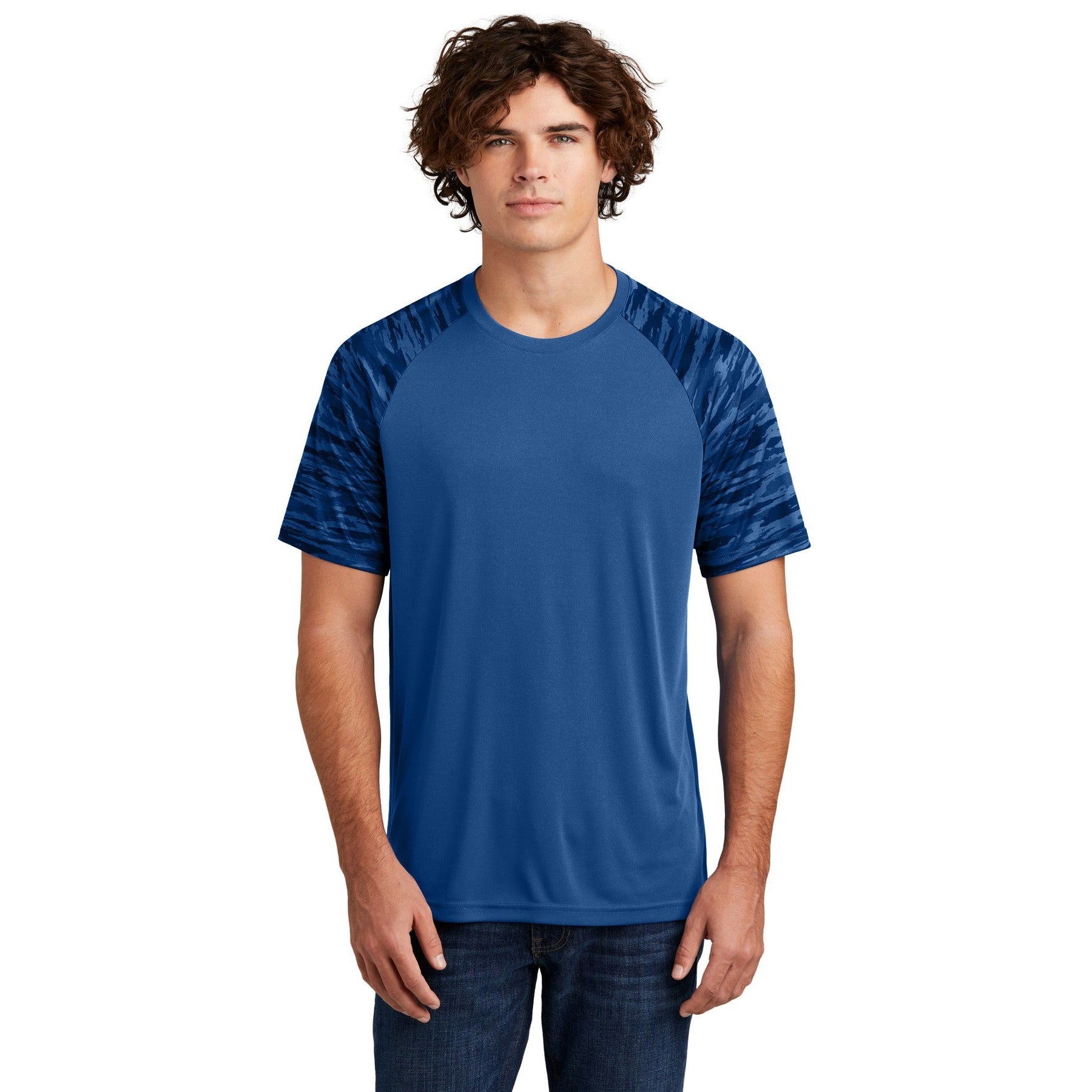 Sport-Tek-Sport-Tek® Drift Camo Colorblock Tee ST376-MedTech-3