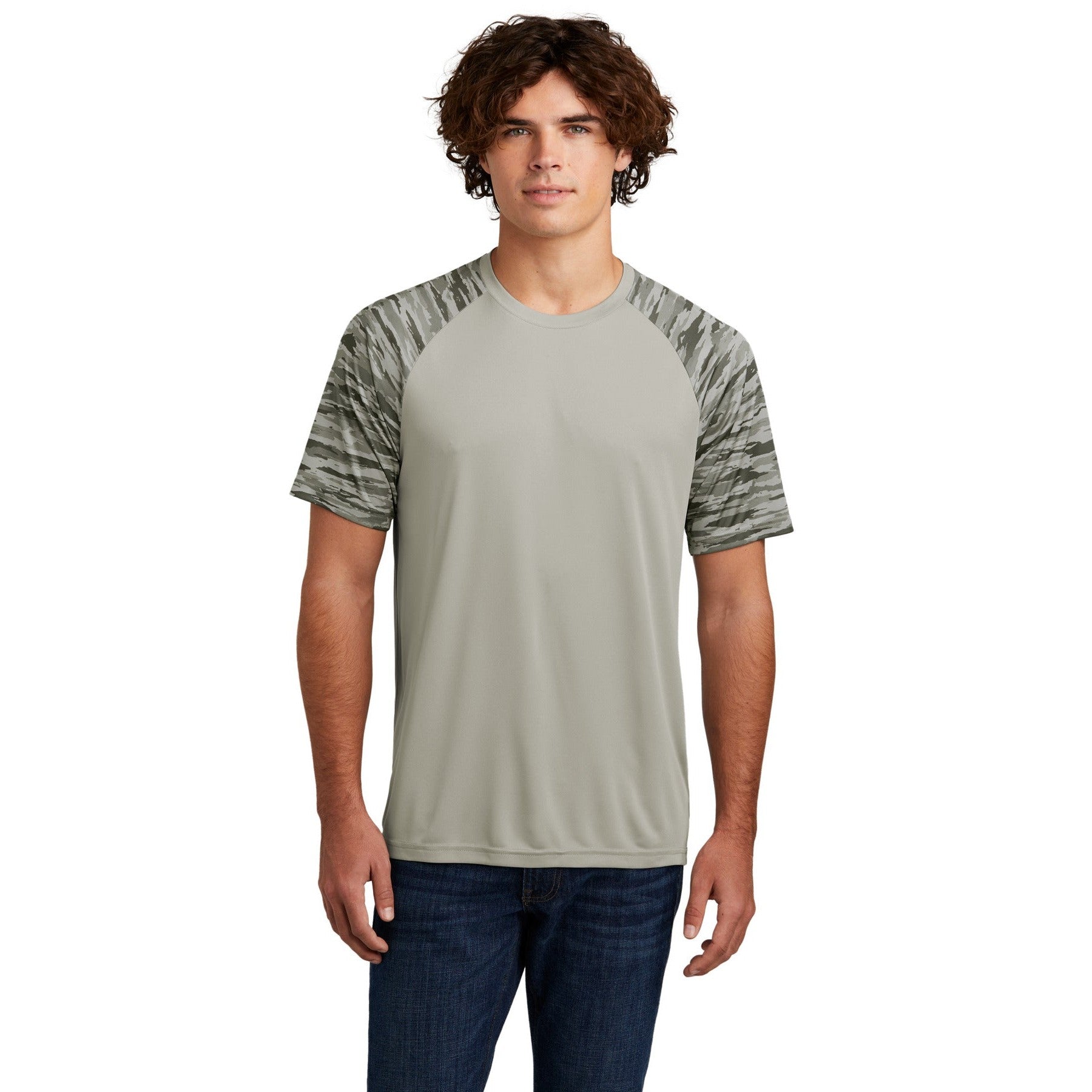 Sport-Tek-Sport-Tek® Drift Camo Colorblock Tee ST376-MedTech-4
