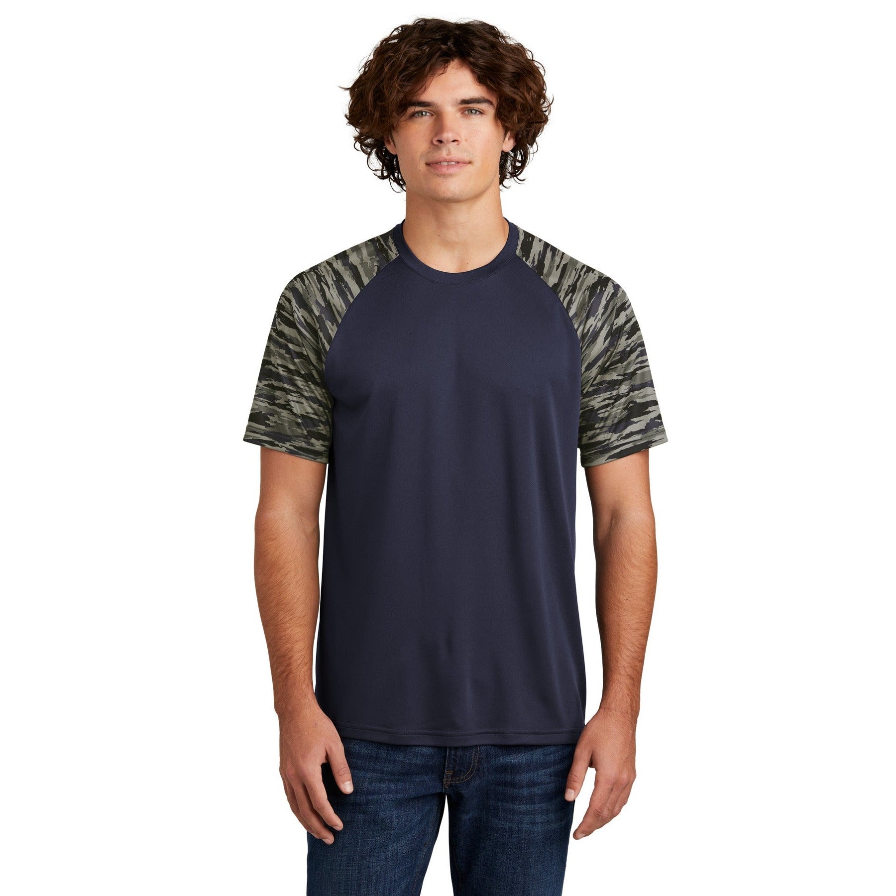 Sport-Tek-Sport-Tek® Drift Camo Colorblock Tee ST376-MedTech-5