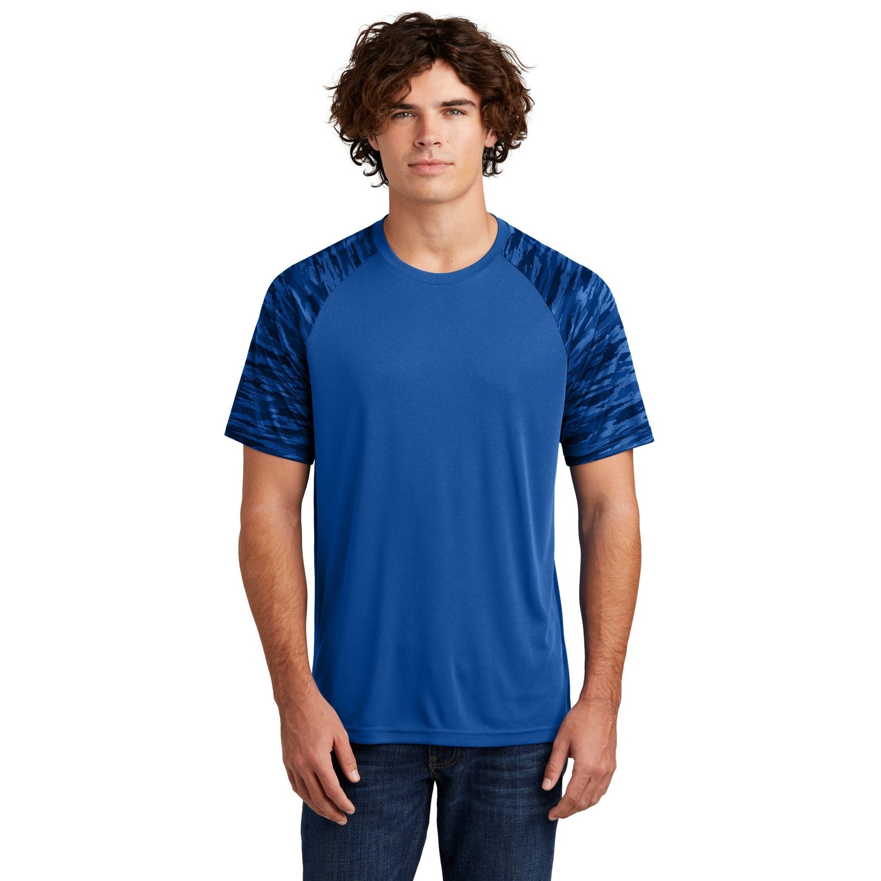 Sport-Tek-Sport-Tek® Drift Camo Colorblock Tee ST376-MedTech-6