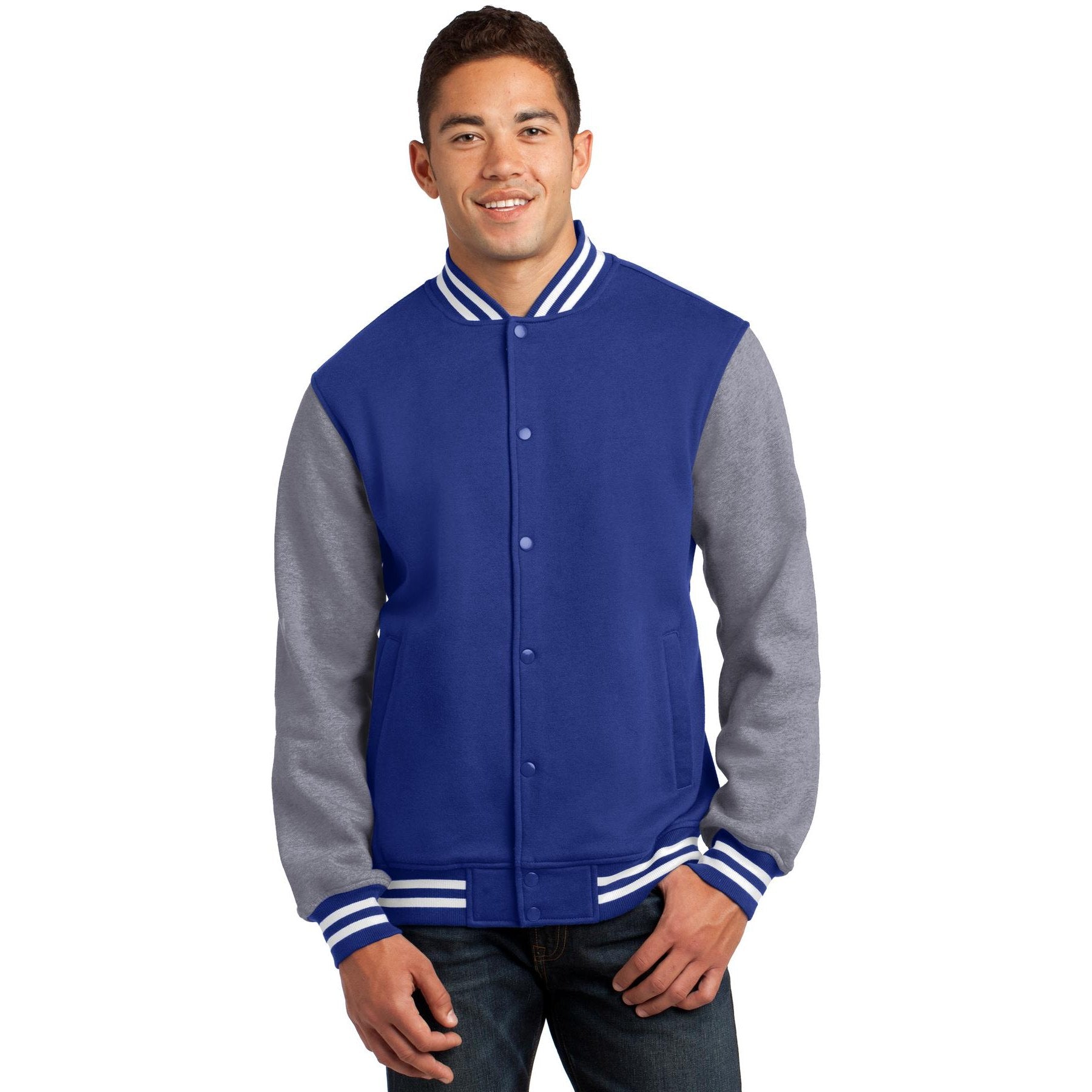 Sport-Tek-Sport-Tek® Fleece Letterman Jacket. ST270-MedTech-4