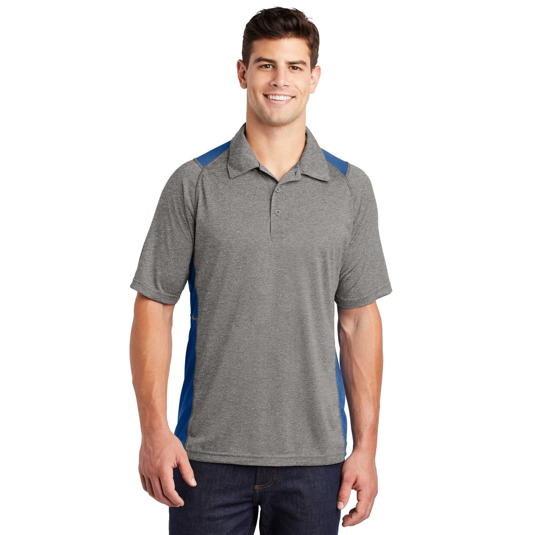 Sport-Tek-Sport-Tek® Heather Colorblock Contender™ Polo. ST665-MedTech-11