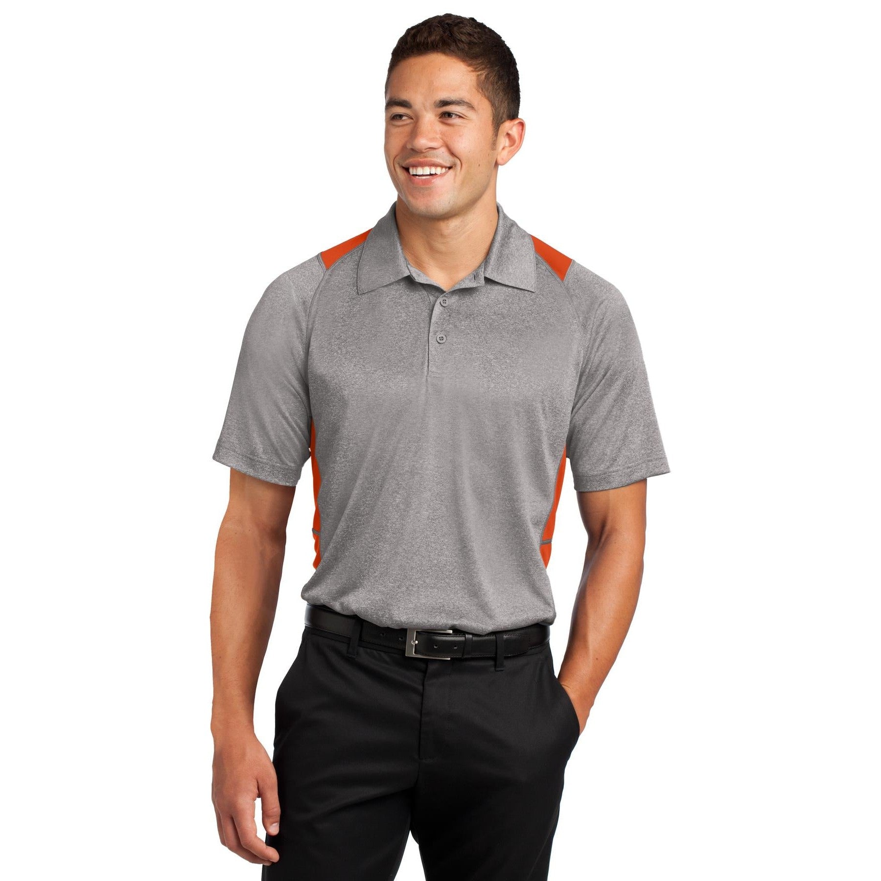 Sport-Tek-Sport-Tek® Heather Colorblock Contender™ Polo. ST665-MedTech-6