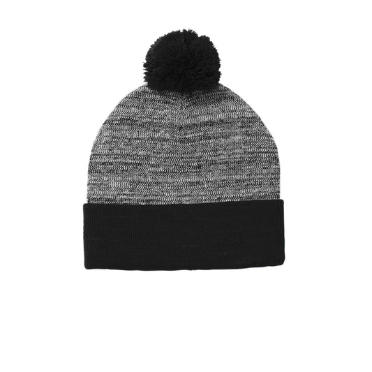 Sport-Tek-Sport-Tek ® Heather Pom Pom Beanie STC41-MedTech-1