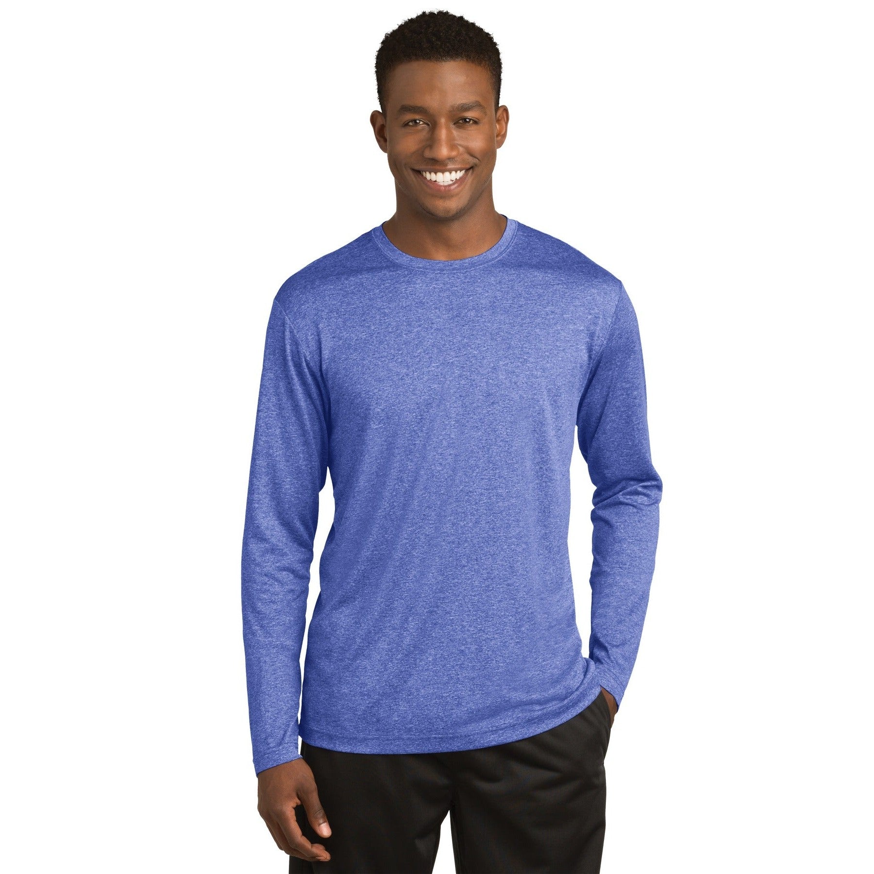 Sport-Tek-Sport-Tek® Long Sleeve Heather Contender™ Tee. ST360LS-MedTech-4
