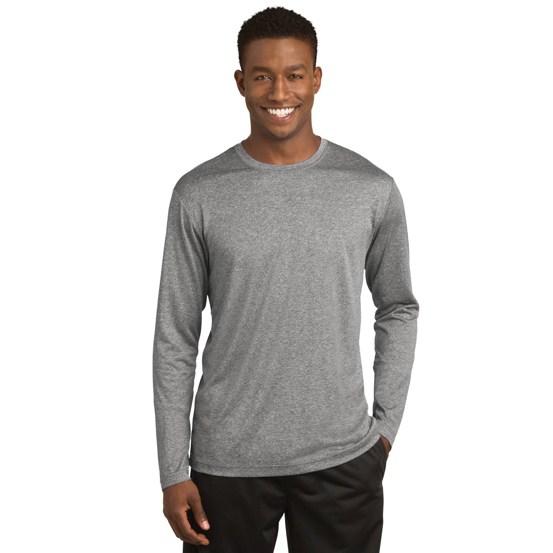 Sport-Tek-Sport-Tek® Long Sleeve Heather Contender™ Tee. ST360LS-MedTech-5
