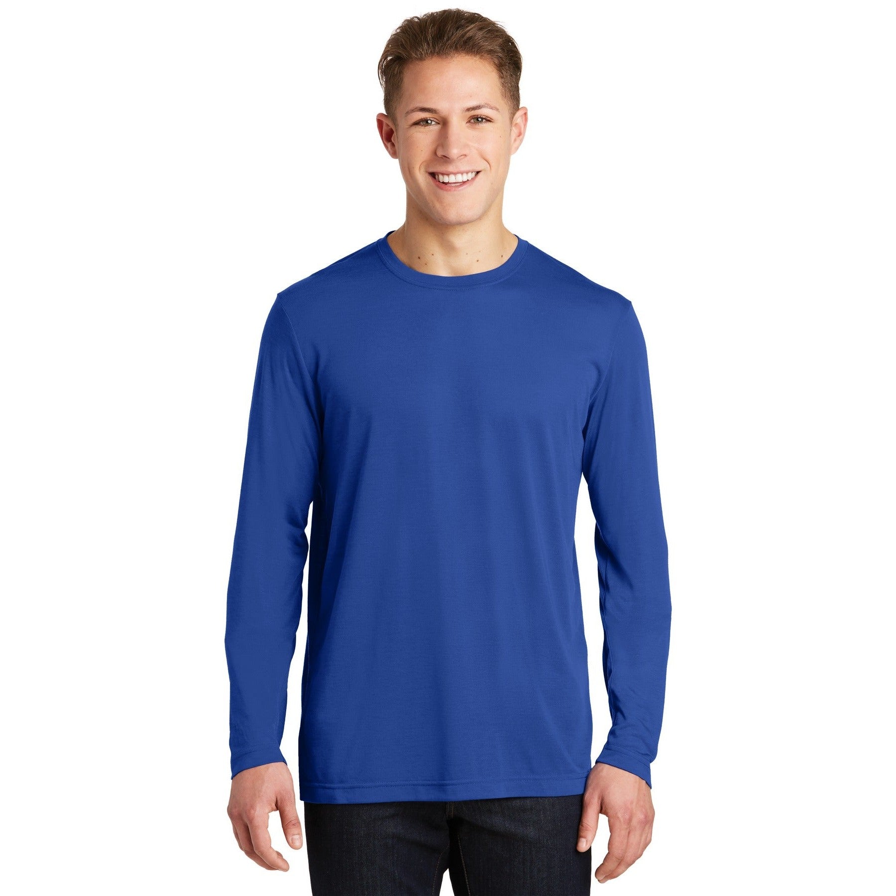 Sport-Tek-Sport-Tek® Long Sleeve PosiCharge® Competitor™ Cotton Touch™ Tee. ST450LS-MedTech-8