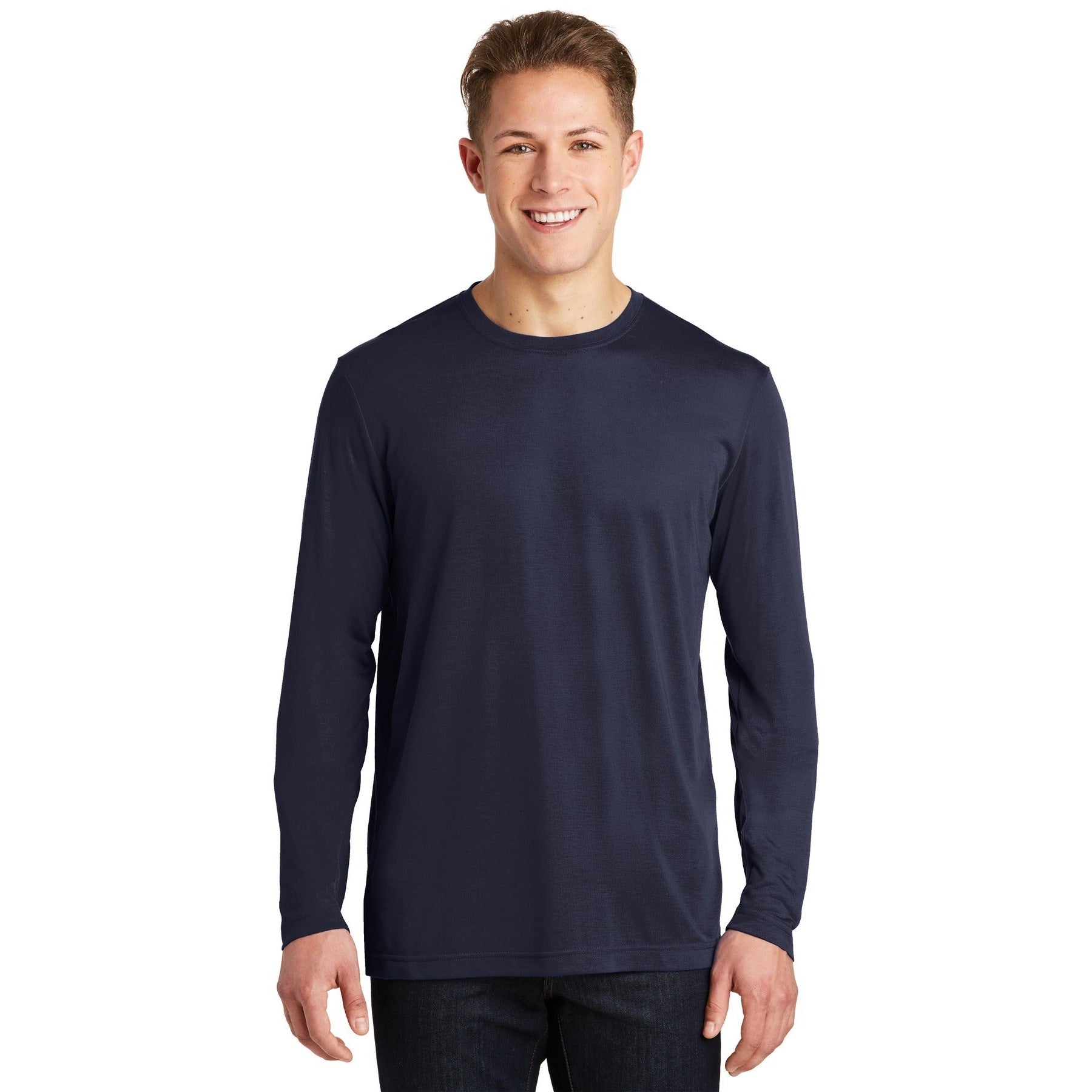 Sport-Tek-Sport-Tek® Long Sleeve PosiCharge® Competitor™ Cotton Touch™ Tee. ST450LS-MedTech-7