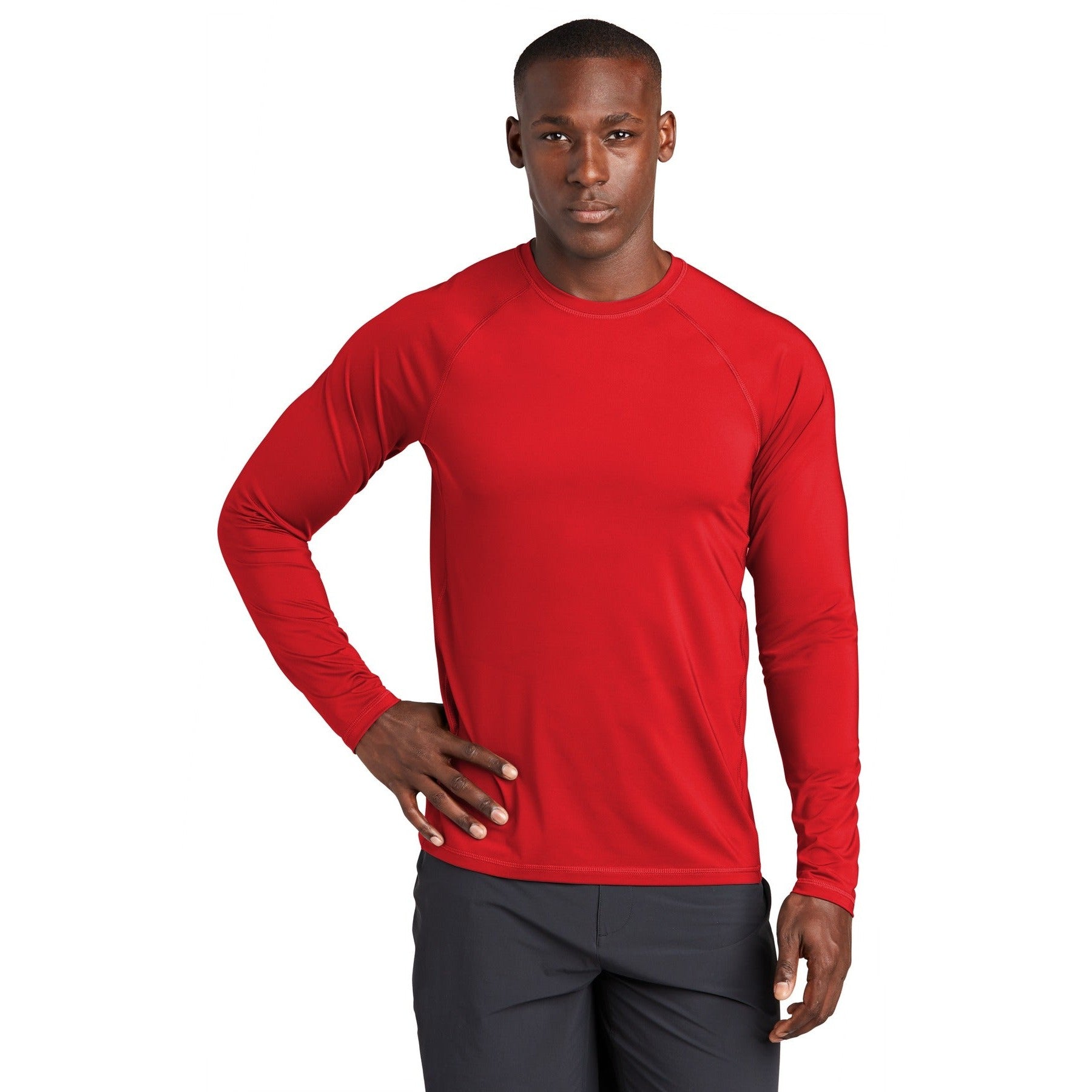 Sport-Tek-Sport-Tek ® Long Sleeve Rashguard Tee. ST470LS-MedTech-3