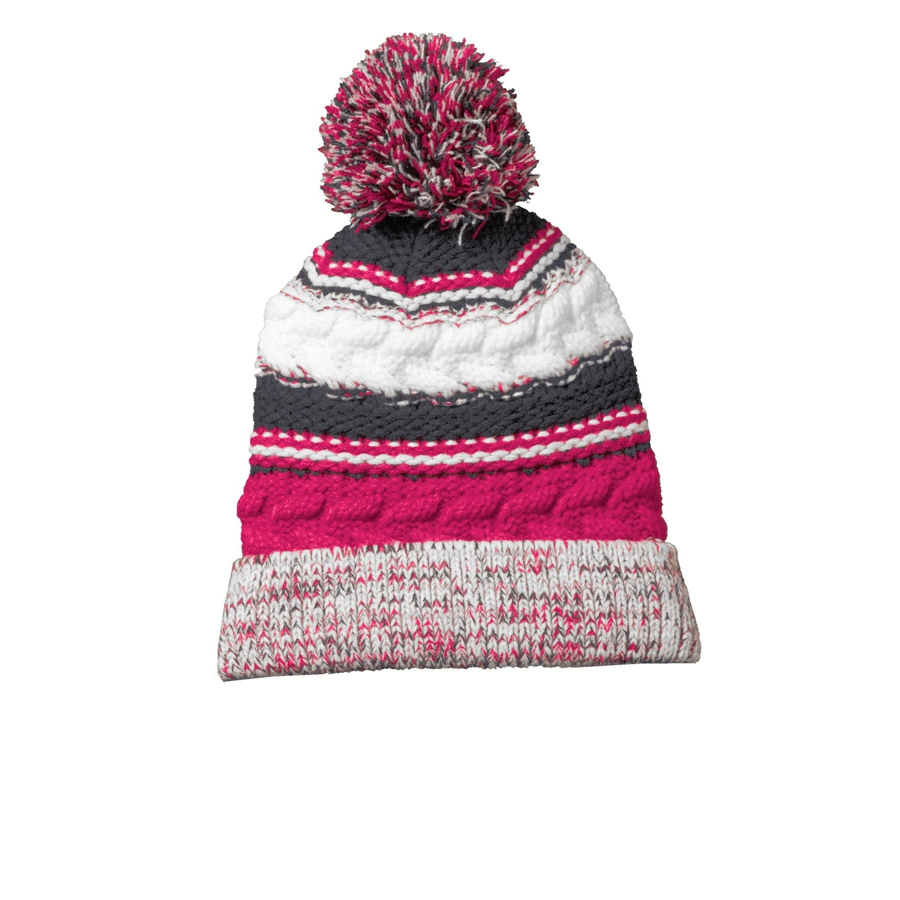Sport-Tek-Sport-Tek® Pom Pom Team Beanie. STC21-MedTech-4